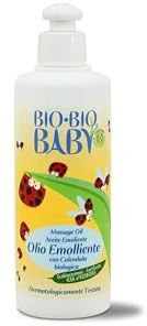 Pilogen Carezza - Bio Baby, Olio Emolliente 100% Biologico con Calendula, ad Azione Detergente, Dona Morbidezza ed Elasticità, per Bambini e Neonati, 250 ml