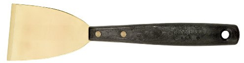 Hyde Tools 12055 3-Inch Brass Chisel Scraper With Long Handle