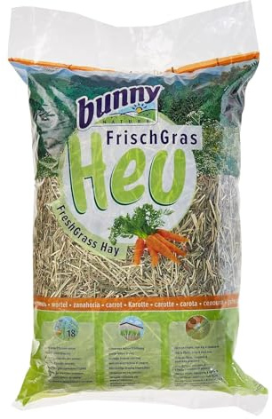 Bunny - Heno Fresco para roedores Adultos Zanahoria 500 gr