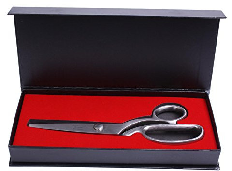 Zackenschere Nr. 200 Professional Edelstahl in Aufbewahrungsbox (Schneiderschere Inox rostfrei Schnittlänge 70 mm)