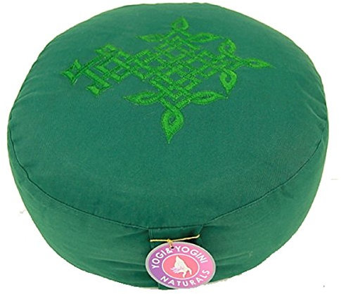 Cuscino da meditazione con albero celtico verde, yoga, meditazione