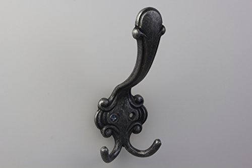 youngschwinnDESIGN Top Preis! Haken Kleiderhaken, Garderobehaken Metall antik Eisen hochwertig brüniert veredelt = 3263