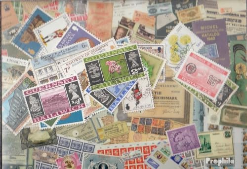 Prophila Collection United Kingdom - Guernsey 50 Various Stamps (Stamps for Collectors)