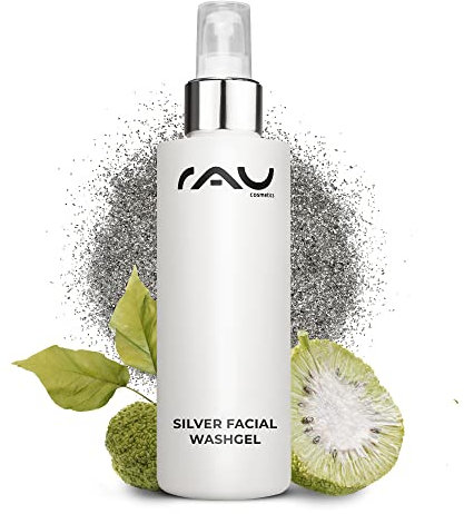 Waschgel für das Gesicht mit Mikrosilber - Kolloidales Silber Gesichtsreinigung Silver Facial Washgel 200 ml - Tiefenreinigung für Unreine Haut, Ölige Haut, Akne, Make-Up Entferner