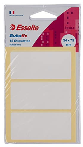 Esselte - ubafix selbstklebende Etiketten, Format 34 x 75 mm, 18 Stück