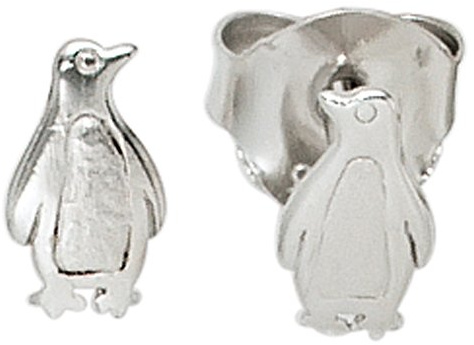 Jobo Kinder-Ohrstecker Pinguin aus 925 Sterling Silber