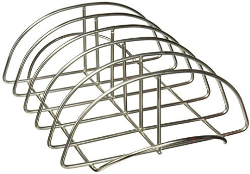 KamadoJoe Kamado Classic und Big Joe Rippchenständer, Edelstahl, Rib Rack, 1