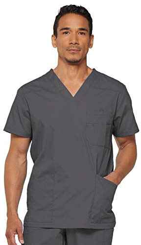 Dickies bröstficka för män topp medicinsk skrubb tröja
