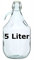 Glass Fermenter with Swing Stopper, 5 Litres Demijohn/Fermenter