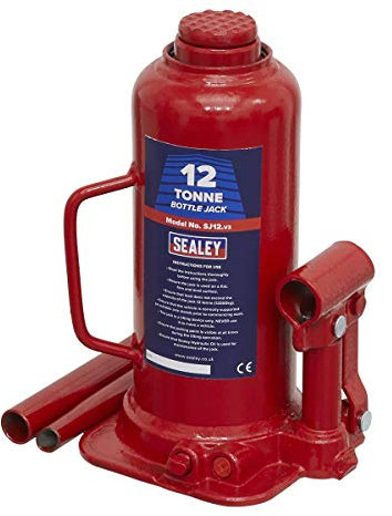 Sealey SJ12 12tonne Bottle Jack, Red