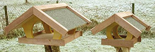 Vogelfutterhaus mit Bitumendach, Ferienhaus groß