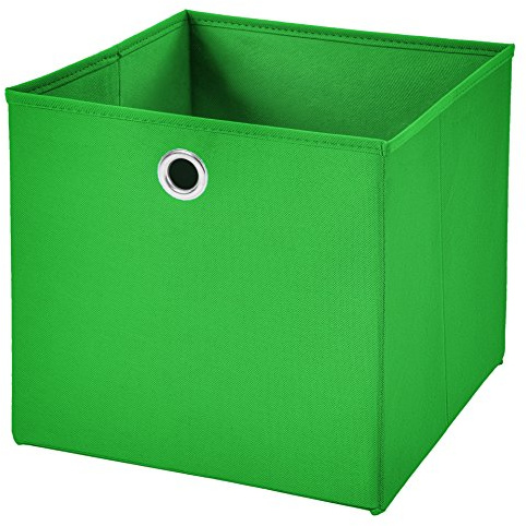 1 Stück Faltbox Grün 28 x 28 x 28 cm Aufbewahrungsbox faltbar