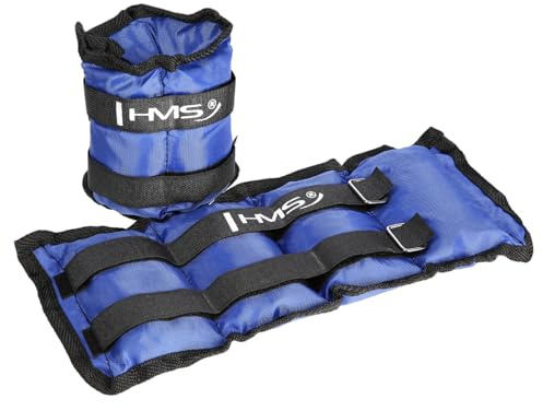 HMS Manchettes de Poids pour Poignets et Chevilles 2 x 1,5 kg ob03 Bleu