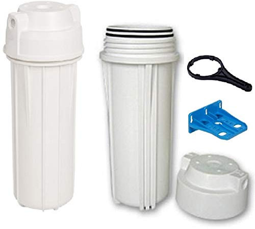 Filtergehäuse Set 10  weiß mit 1/4 Innengewinde Wasser Anschluß , Filter Gehäuse als Wasserfilter Osmoseanlage Umkehrosmose Osmose Filteranlage Trinkwasser Anlage Aquarium Außenfilter Leergehäuse Gehäuse Vorfilter