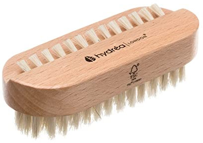 Hydréa London Spazzola per le unghie di legno con setole naturali