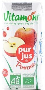 Vitamont - Pur jus de pomme bio 20cl
