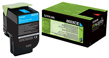 Lexmark 802Xce Toner Cyan Standardkapazitã¤T 4.000 Seiten 1er-Pack Corporate, 1914945