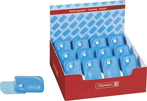 Baier & Schneider Radierer Radiergummi Klick Colour Code, Gummi, 33 x 15 x 59 mm blau