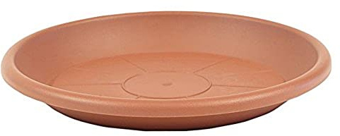 greemotion Blumentopfuntersetzer Terrakotta - Untersetzer Blumen mit 44 cm Durchmesser Höhe 6,1 cm - Pflanzkübel Untersetzer aus Kunststoff - Pflanzenuntersetzer rund - Pflanzen-Untertopf