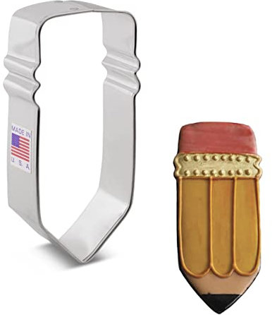 Ann Clark Cookie Cutters Cortador de galletas y fondant lápiz - 10 cm - Acero fabricado en EE. UU.