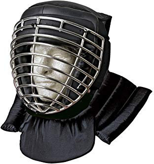 Kwon Kali Kopfgitter L - Erwachsene, Martial Arts Headgear - Unisex-Erwachsene - Schwarz mit Metallgitter