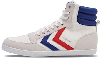 hummel Slimmer Stadil High, Sneaker a collo alto Unisex - Adulto, White Blue Red Gum 63 511 9228, 47 EU
