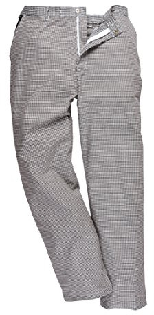 Portwest S068 Harrowkockbyxor Polyester Hållbar 3 Fickor Smutsavvisande | Hundtand, 3XL, Unisex, 35% Bomull, Praktiska Sid- och Bakfickor, Slitstarkt Tyg, Halvt Elastiskt Midjeband, Snygg Unisex