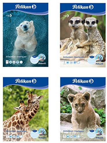 Pelikan 224840 - Zeichenblock A3 20 Blatt 100gr, 1 Stück, mehrfach sortiert, weiß, C3