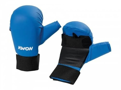 Karate Handschützer mit Daumenschlaufe CE, in 2 Farben (blau, L)