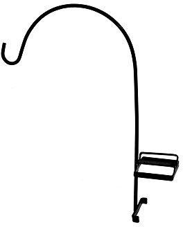 Garden Pride Swan Neck Fence Post Bracket – Simply slips over the top of any 10cm x 10cm post, designed to fit over most standard concrete fence posts – Swan neck curved hanging basket bracket