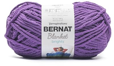 Bernat Blanket Bright Yarn, Pow Purple