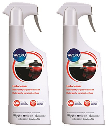 Hotpoint Lot de 2 sprays nettoyants dégraissants pour plaques à induction, vitrocéramiques et vitrocéramiques 500 ml