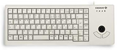 Cherry XS Trackball USB Belgische grau Tastatur – Tastaturen (Standard, kabelgebunden, USB, grau)