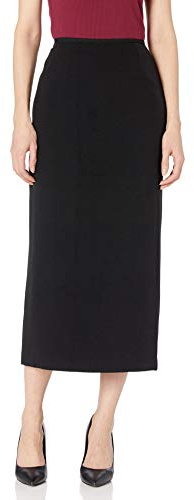 Kasper Women's Stretch Crepe Column Long-Length Skirt