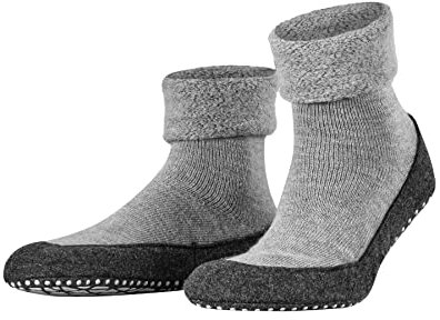 FALKE Toffelsocka Cosyshoe M Hp ull grepp på sula 1 par, Grå Light Grey 3400, 43-44