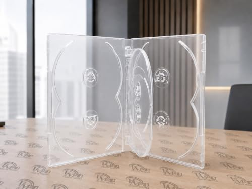 Vision Media - 6 Way Multi Super Clear DVD/CD Case (5pcs) 14mm Spine