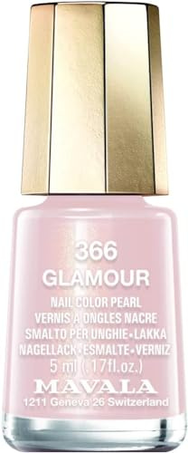 Mavala - Vernis à Ongles Mini Color Rose - Application Précise et Aisée - Longue Tenue - Séchage Rapide - Brillance Durable - Formule Végane - Nacré - 366 Glamour