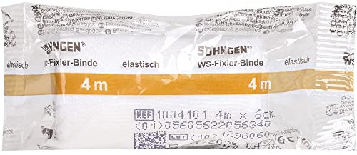 SÖHNGEN Fixierbinde 4m x 6cm elastisch, Wundverband, Medium, 7g, 1 Stück