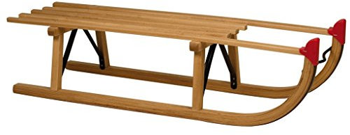 Nijdam Schlitten Rodel Holz Davos 80 cm, Blank