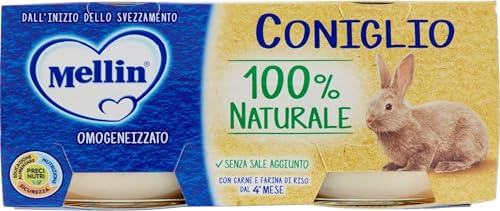 Mellin Omogenizzato Coniglio, 2 x 80g