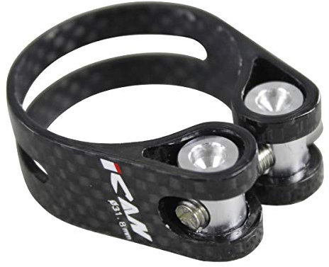 ICAN Carbon Fiber Seat Clamp 31.8mm for 27.2mm Seat Post Height 15mm