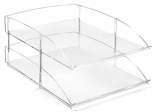 Osco 3038 Doppelte Briefablage aus klarem Acryl