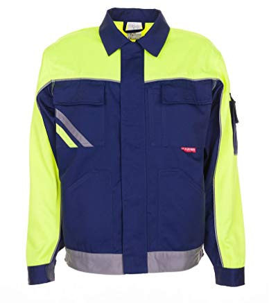 Planam män; kvinnor Visline Waisted jacket Visline V1 storlek 98 i svart/orange/zink