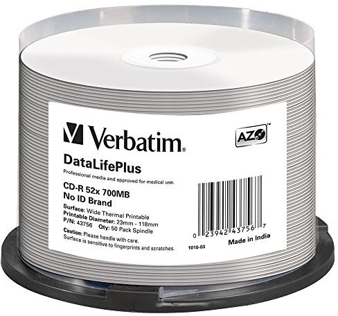 Verbatim CD-R CD-R 52x DataLifePlus (50 Unidades)