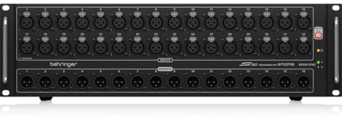 Behringer S32 I/O-Box mit 32 fernsteuerbaren Midas-Vorverstärkern, 16 Ausgängen und AES50-Netzwerk mit Klark Teknik SuperMAC-Technologie