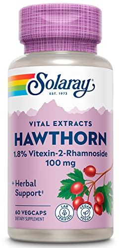 SOLARAY Hawthorn Extract 100mg | 60 CT