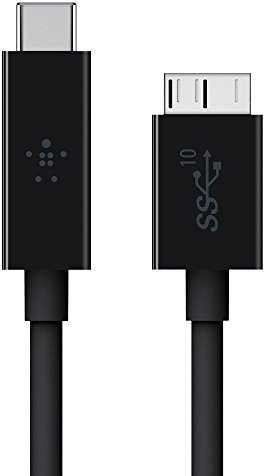 Belkin USB 3.1 USB-C auf USB Micro-B Kabel (0,9m, 10 Gbit/s, 60W/3A, geeignet für Samsung Galaxy S5 und externe Festplatten, kompatibel mit Thunderbolt 3) schwarz