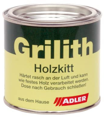 ADLER Grilith Holzkitt Spachtelmasse Kitt für Holz Möbel Basteln Reparieren Weiß 100 ml