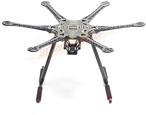powerday S550 F550 Upgrade Hexacopter Fuselage Frame Kit PCB w/Carbon Fiber Landing Gear