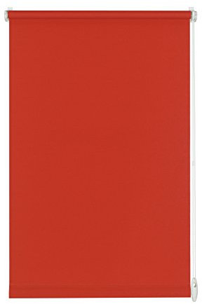 GARDINIA Rollo zum Klemmen oder Kleben, Tageslicht-Rollo, Blickdicht, Alle Montage-Teile inklusive, EASYFIX Rollo Uni, Rot, 120 x 150 cm (BxH)